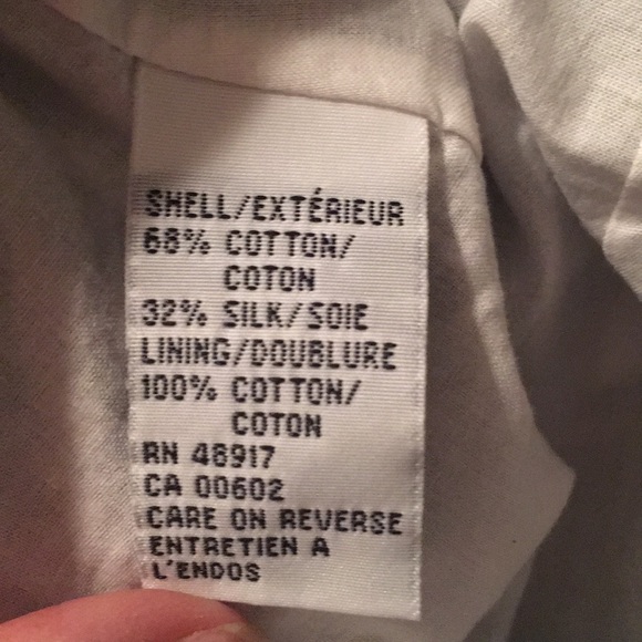 Calvin Klein pleated wash plaid cotton/silk zip - Picture 5 of 5